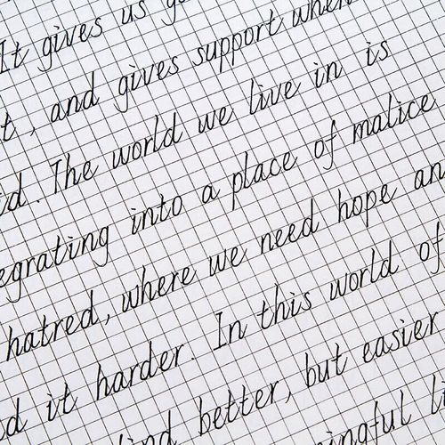 迦南歌基 手写意大利斜体英语字帖中英文临摹行楷奶酪女生字体漂亮