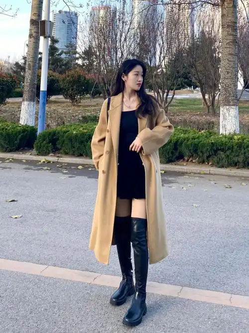 172穿搭姐妹们过膝靴都快给我穿起来09