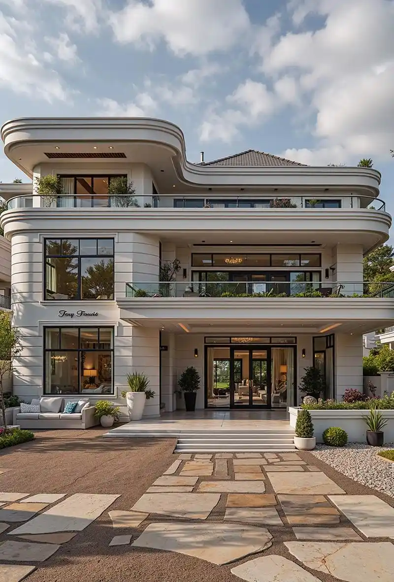 12米宽三层现代别墅拥60㎡超大