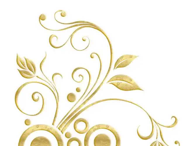 金色植物花纹