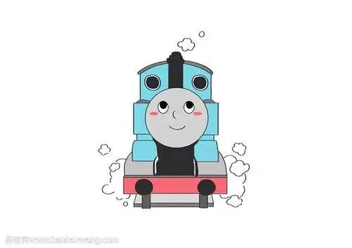 幼儿托马斯简笔画彩色