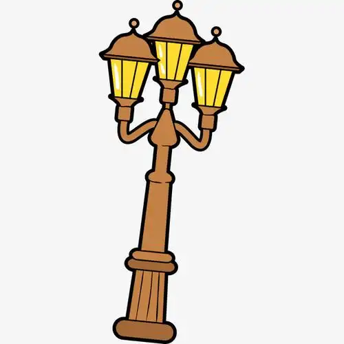 卡通路灯