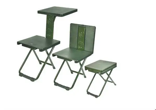 单兵野战 折叠写字椅折叠写字桌椅凳 多功能折叠桌椅 折叠写字椅-野营