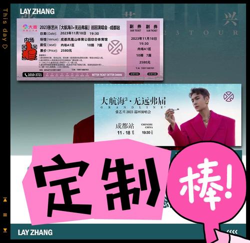 张艺兴大麦猫眼演唱会纪念粉丝电子门票根打印设计diy仿真定制作