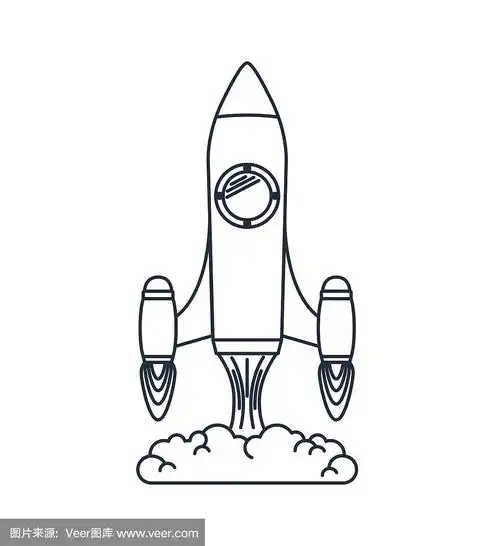 图标,分离着色,火箭筒,垂直画幅,留白