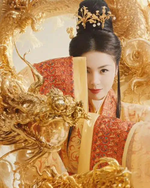 刘涛春晚营业照是ai做的##刘涛瑞龙纳福ai图##刘涛龙门锦鲤妆