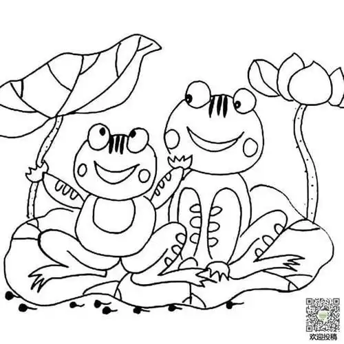青蛙的画法步骤图多妈简笔画荷叶上的青蛙荷叶上的青蛙简笔画图片大全