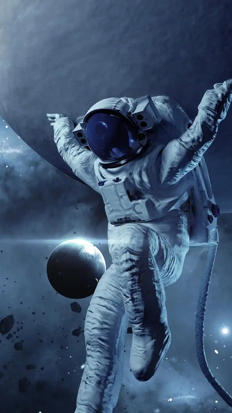 超清宇航员壁纸#手机壁纸 #视觉震撼 - 抖音
