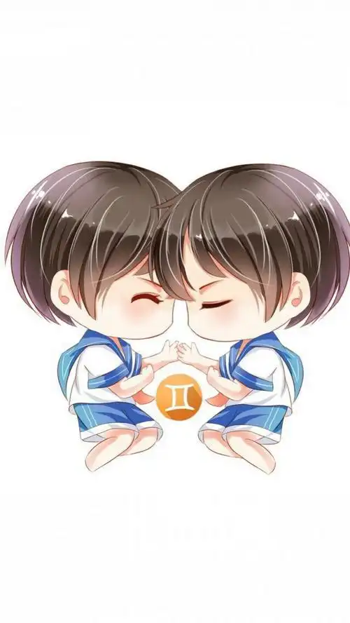 十二星座卡通萌娃版双子座