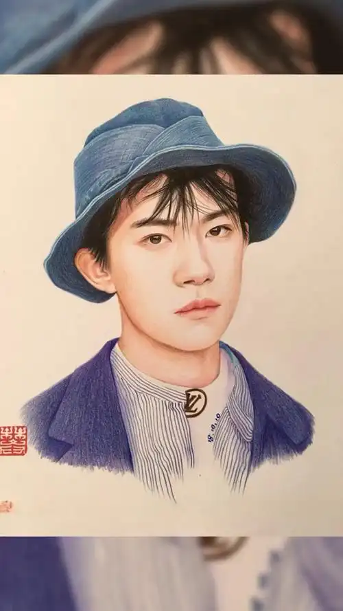 易烊千易烊千玺#彩铅#千纸鹤