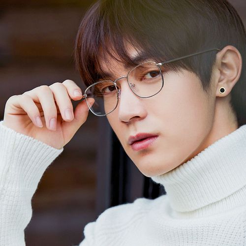 眼镜斯文败类金丝金属复古方形镜框男女全框眼镜架