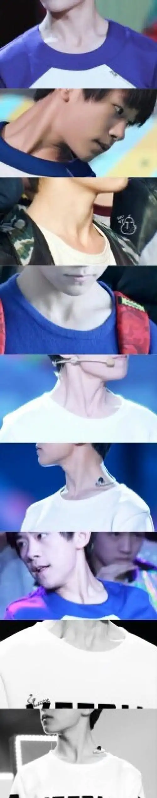 易烊千玺# #tfboys# #进局子系列# 喉结,苏脖和锁骨