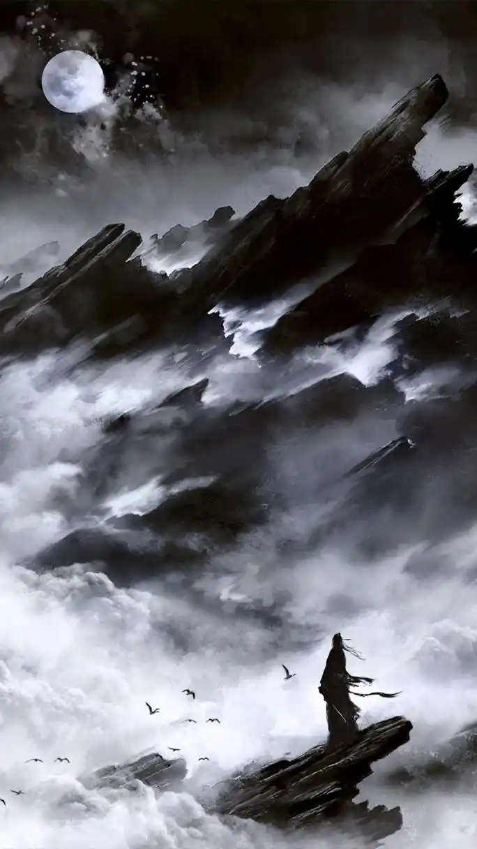 黑白水墨风剑客壁纸 | 古风武侠壁纸 小时候,喜欢看武侠剧,仰慕侠客