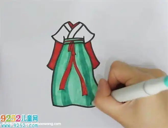 彩色一步一步教你画古装裙怎样画漂亮的古代裙子简笔画教程简笔画大