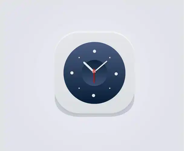 扁平化时钟图标