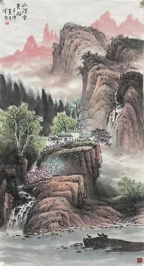 画家汪军书最新山水画作品欣赏