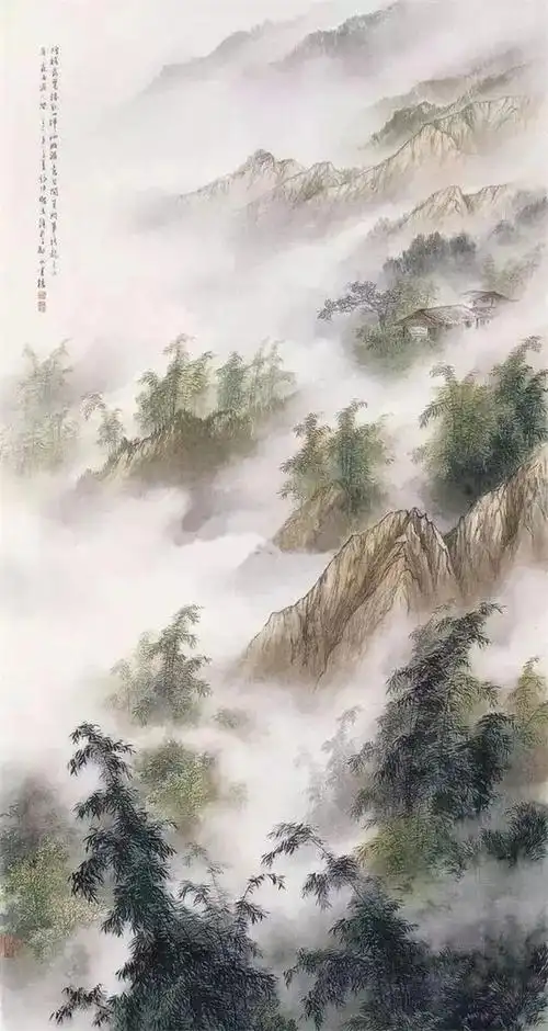 雾色山水,仙气满满,意境绝美!