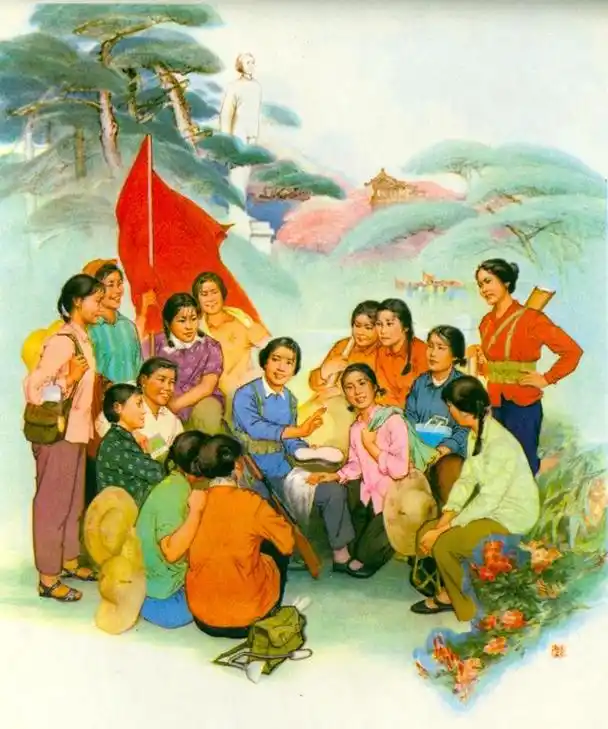 老图片:怀旧70年代的年画,全都是令人难忘的回忆