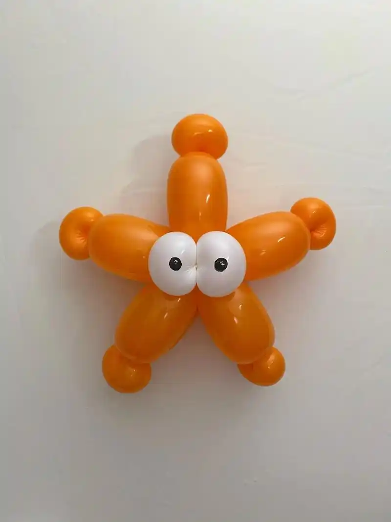 可爱的小海星气球教程图文来了.记得点赞91收藏!