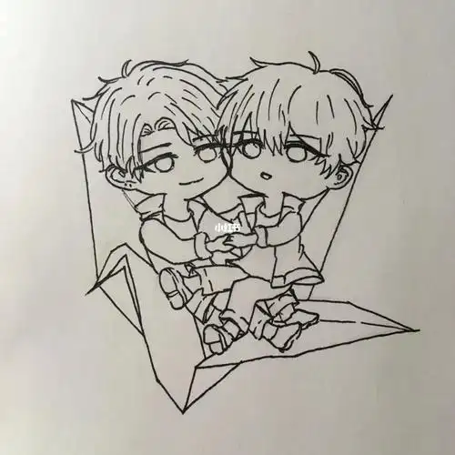 原耽女孩鸭  #伪装学渣  #临摹