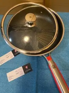 纯进口全新德国双立人不粘锅煎锅,32尺寸不粘效果!