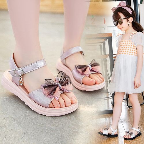 女童凉鞋时尚2022新款公主鞋儿童沙滩鞋夏季小女孩实心底女童鞋子