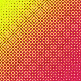黄色红色半色调点状渐变背景