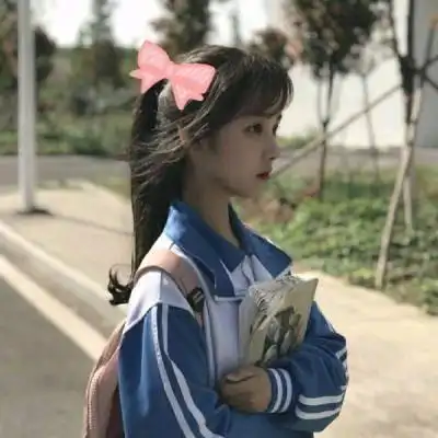 女生学生穿校服小清新qq头像 校服控女生头像