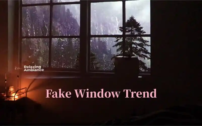 活动作品假窗户挑战fakewindowtrend投影仪