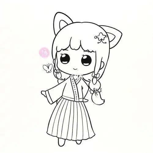 卡通公主简笔画十二星座卡通公主简笔画