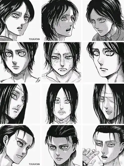 进击的巨人艾伦官方人设图