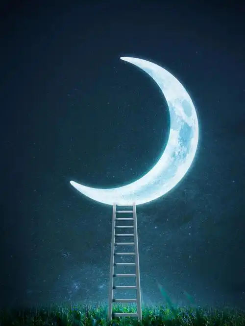 梦幻月亮抠图背景素材1