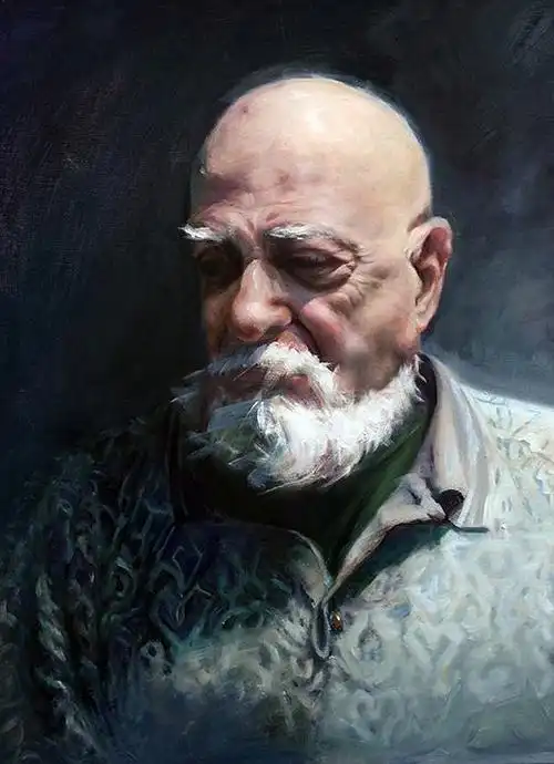 我画的人物肖像(油画)