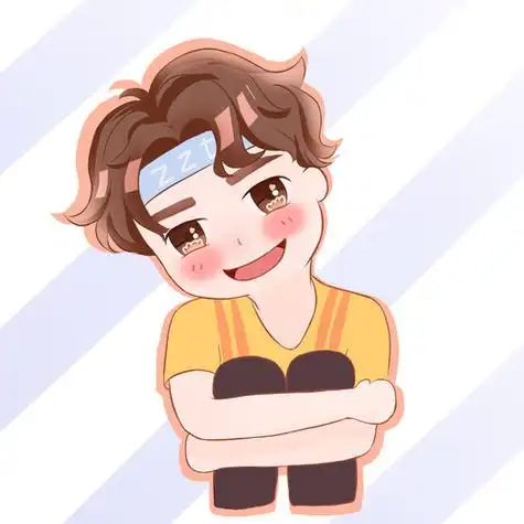 画一个q版朱正廷我永远喜欢吱吱.