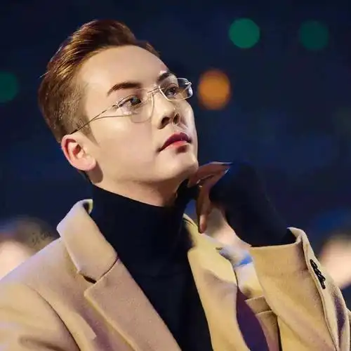 无框眼镜陈伟霆同款金丝商务超轻纯钛男女防蓝光辐射平光近视眼镜