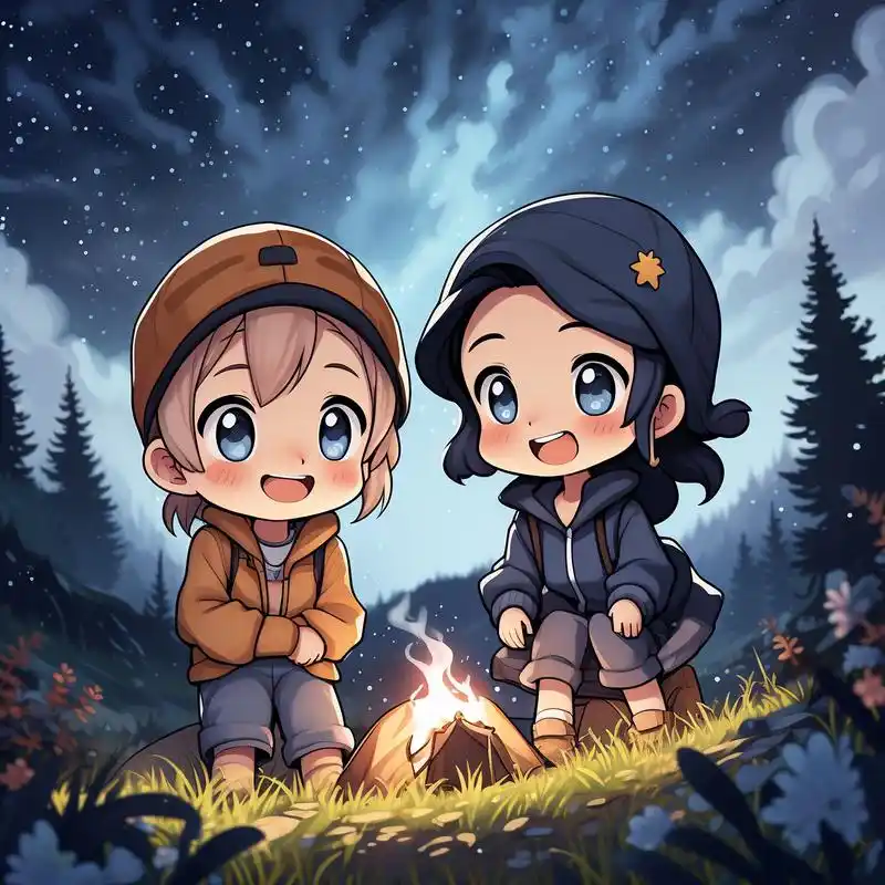 亲们,这里有一波超级可爱的姐弟q版头像等你们来领哦!