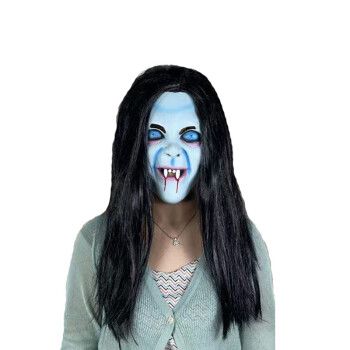 恐怖鬼假恶魔面具全脸万圣节般若僵尸死神吓人吸血鬼贞子魔鬼头套