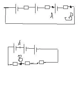 只由三节电池串联构成的电路