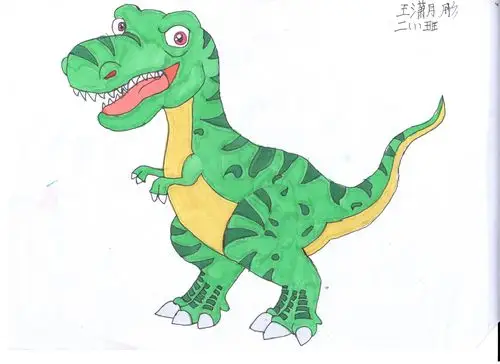 王潇月彤的作品一直都让我眼前一亮,干净的画面,完整的构图,恐龙