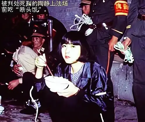 1991年陶静被判死刑,为爱不肯供出幕后主使,死前要求取出节育环