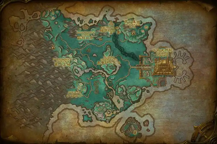 翻译德拉诺之王联盟和部落起始区域地图汉化