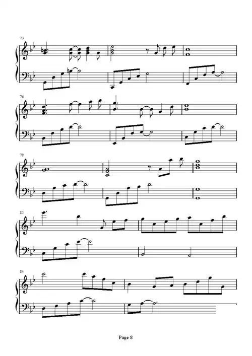 从开始到现在钢琴弹唱版