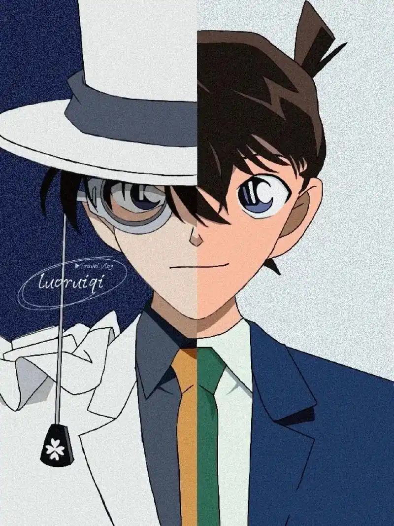 工藤新一和怪盗基德的壁纸图像