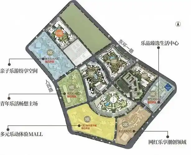 壹成中心平面图  图片来源:项目官方此次上新的壹城时尚花园位于建设