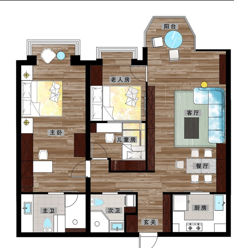 北京夫妻123㎡的家,因巧妙布置而走红网络,不要电视墙太香了