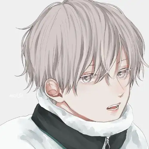 干净帅气手绘风男生头像图片第一辑