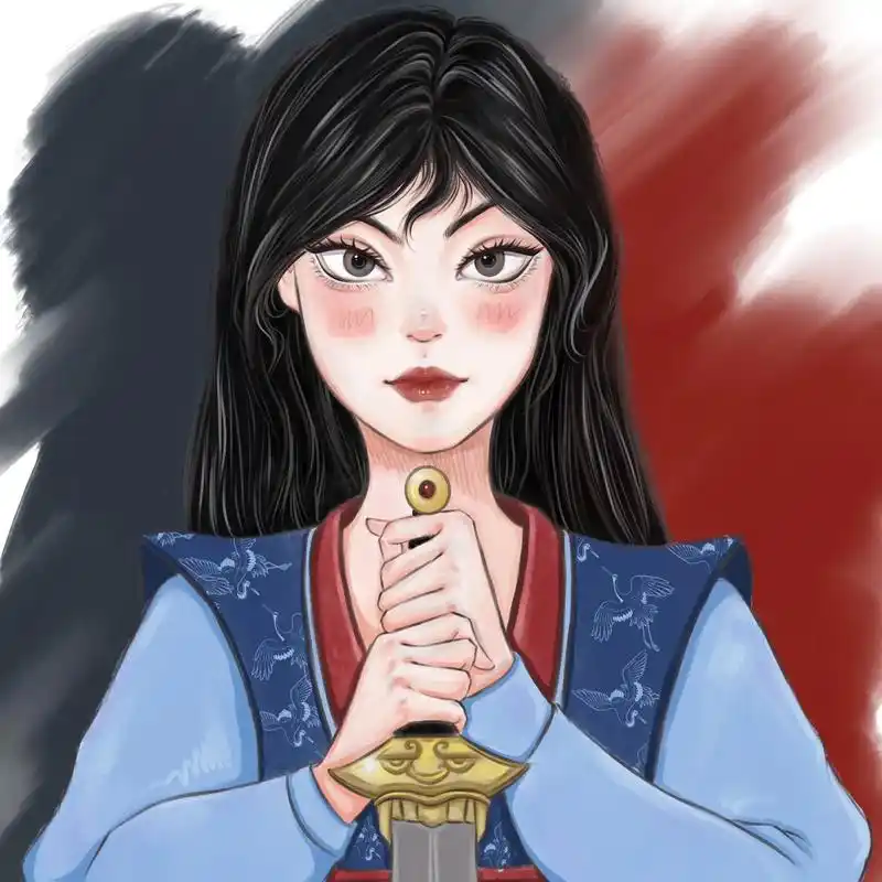 迪士尼公主系列头像-花木兰03.图片发送 公主系列进度(4/ - 抖音