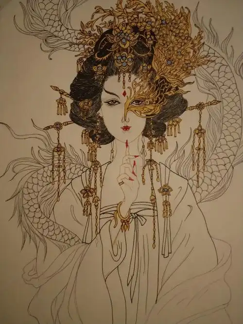 古戈力半面妆好难啊第一次画好累啊