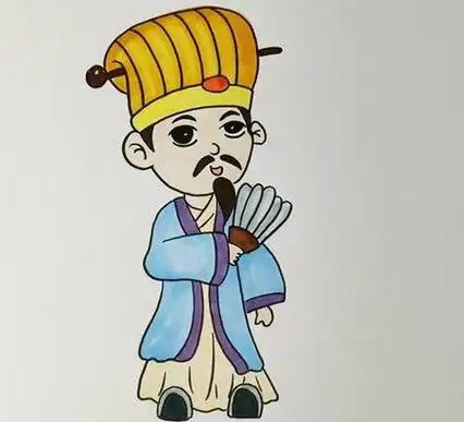 可爱卡通诸葛亮简笔画绘画教学可爱q版诸葛亮简笔画怎么画诸葛亮简笔