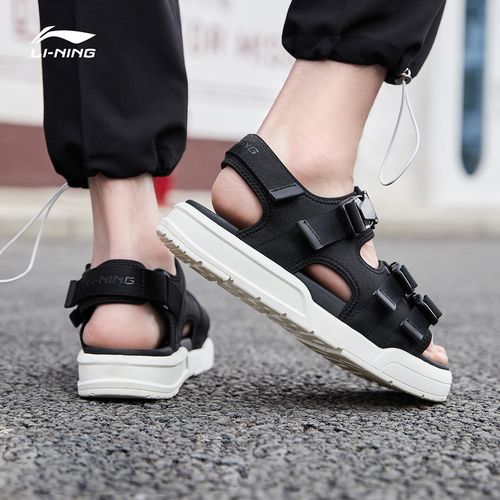 李宁凉鞋coca夏季新款轻便透气魔术运动鞋户外运动沙滩鞋